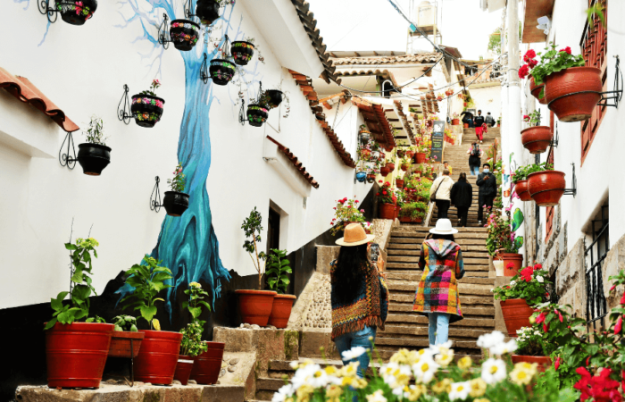siete borreguitos calles en Cusco